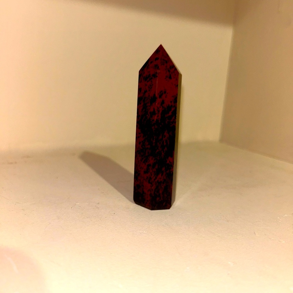 Mahogany Obsidian crystal point